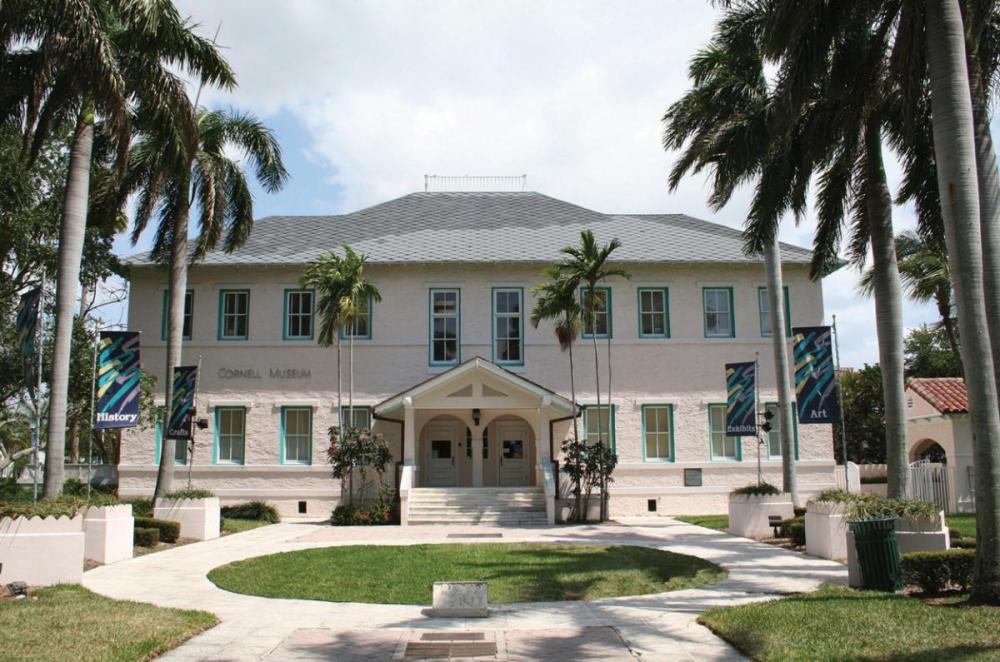 a palm tree in front of a house
